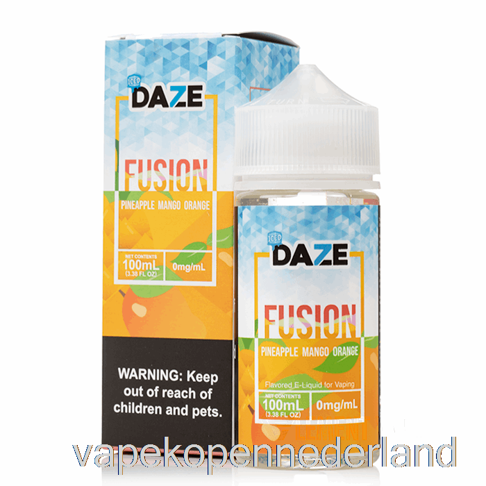 Elektronische Sigaret Vape Ijs Ananas Mango Oranje - 7 Daze Fusion - 100ml 3mg